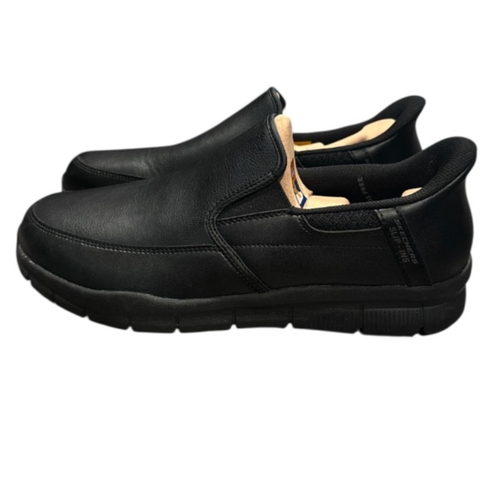 Authentic Skechers slip-ins slip resistant wide fit work sneakers sz mens 10.5 - Picture 4 of 13